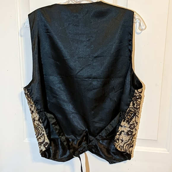 Bali beaded batik look, one size, vest, AS IS - Picture 4 of 7